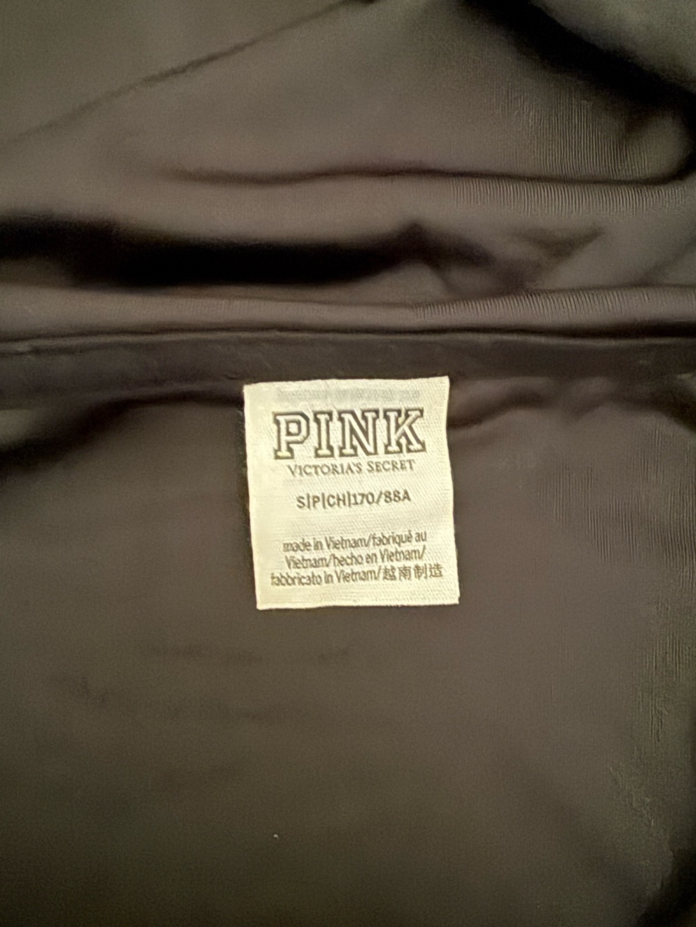 PINK Victoria's Secret Black Velour Sweatset with Rhinestone Logo - Picture 3 of 5